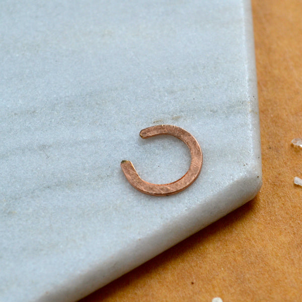 BEAM rose gold NOSE CUFF shiny septum cuff fake piercing delicate nose ring septum jewelry face jewelry facial jewelry made on Whidbey Island jewelry nickel free jewelry sustainable