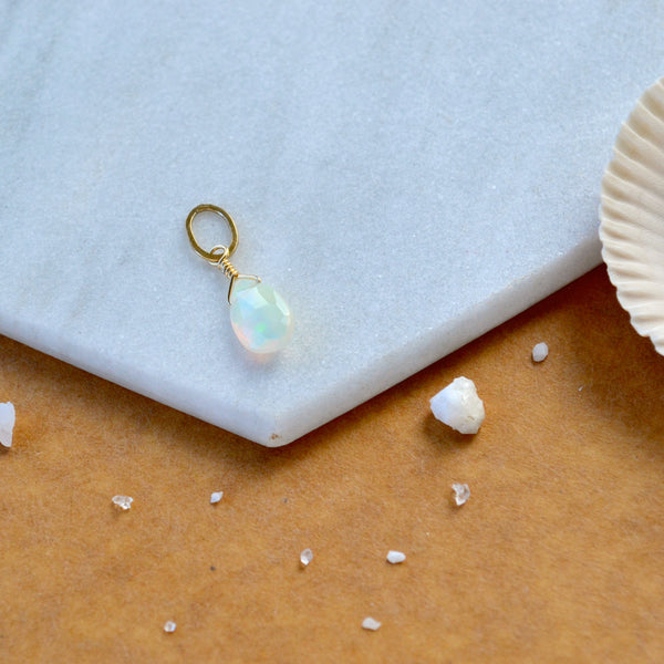Fire Within Opal gemstone pendant necklace gemstone charm for charm bracelet necklace for charms for necklaces gold fill fiery opal gem pendant