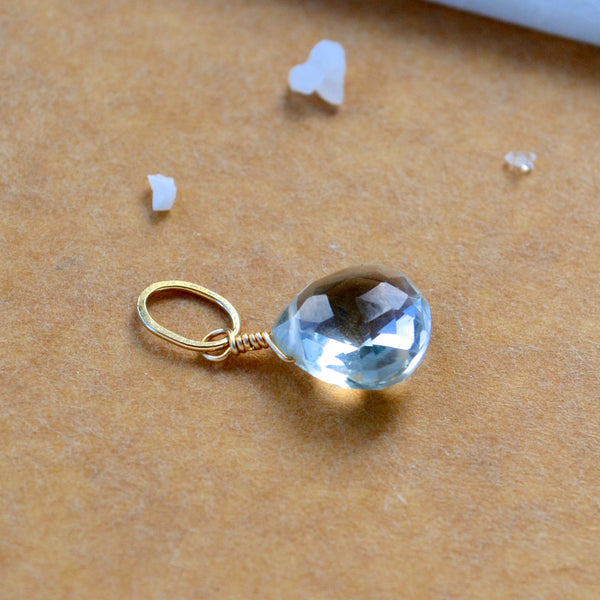Golden Hour Topaz gemstone pendant necklace gemstone charm for charm bracelet necklace for charms for necklaces gold fill champagne topaz gem pendant