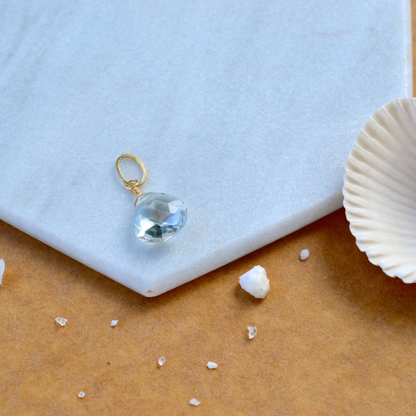 Golden Hour Topaz gemstone pendant necklace gemstone charm for charm bracelet necklace for charms for necklaces gold filled champagne topaz gem pendant