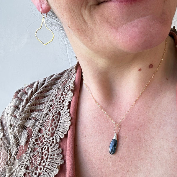 Beacon Earrings - lightweight geometric lighthouse silhouette earrings