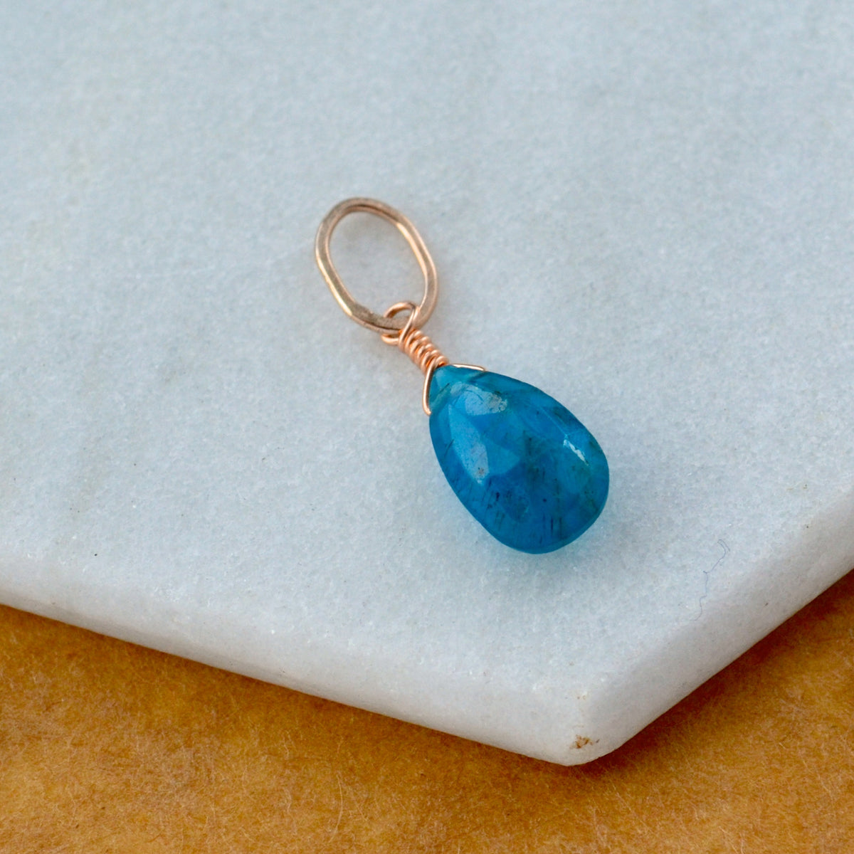 Neon blue apatite jewelry hot sale