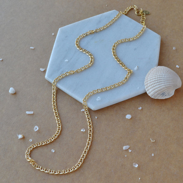 Marine Chain thick anchor chains custom made necklace oval link chain hand made to order anchor chain gold filled