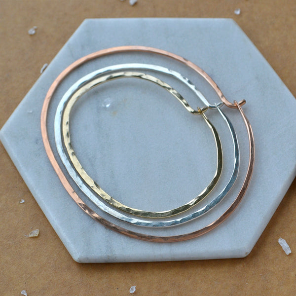 Sliver Bangle Bracelet custom sizes hammered bangles pounded metal bracelet handmade rose gold filled sterling silver inclusive sizes plus size jewelry