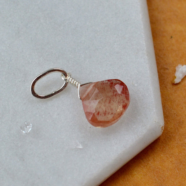 Eclipse Gem Charm - andalusite gemstone charm pendant