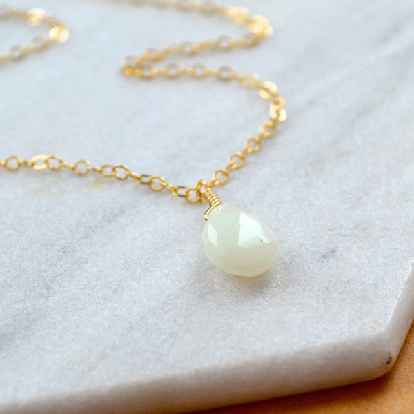fire within necklace opal gemstone necklace handmade gem pendant opal stone necklace simple gem charm gold filled opal necklace sustainable jewelry