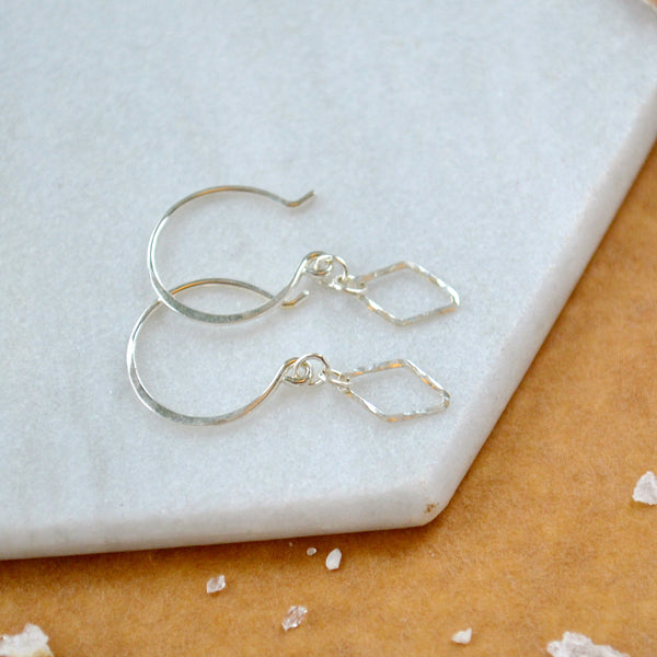 petite maldives earrings diamond chain earring dangles dainty silver chain jewelry hammered diamond link chain handmade earrings sterling silver jewelry