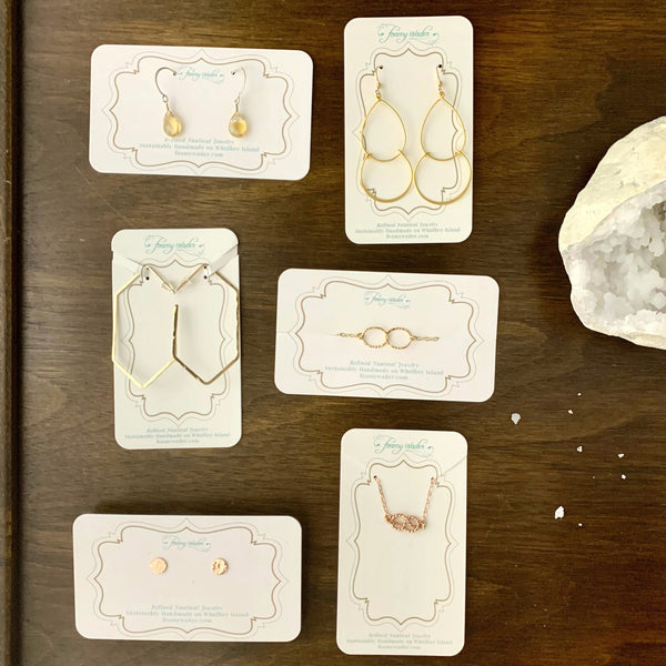 Limoncello Earrings - lemon quartz gemstone drop earrings - Foamy Wader