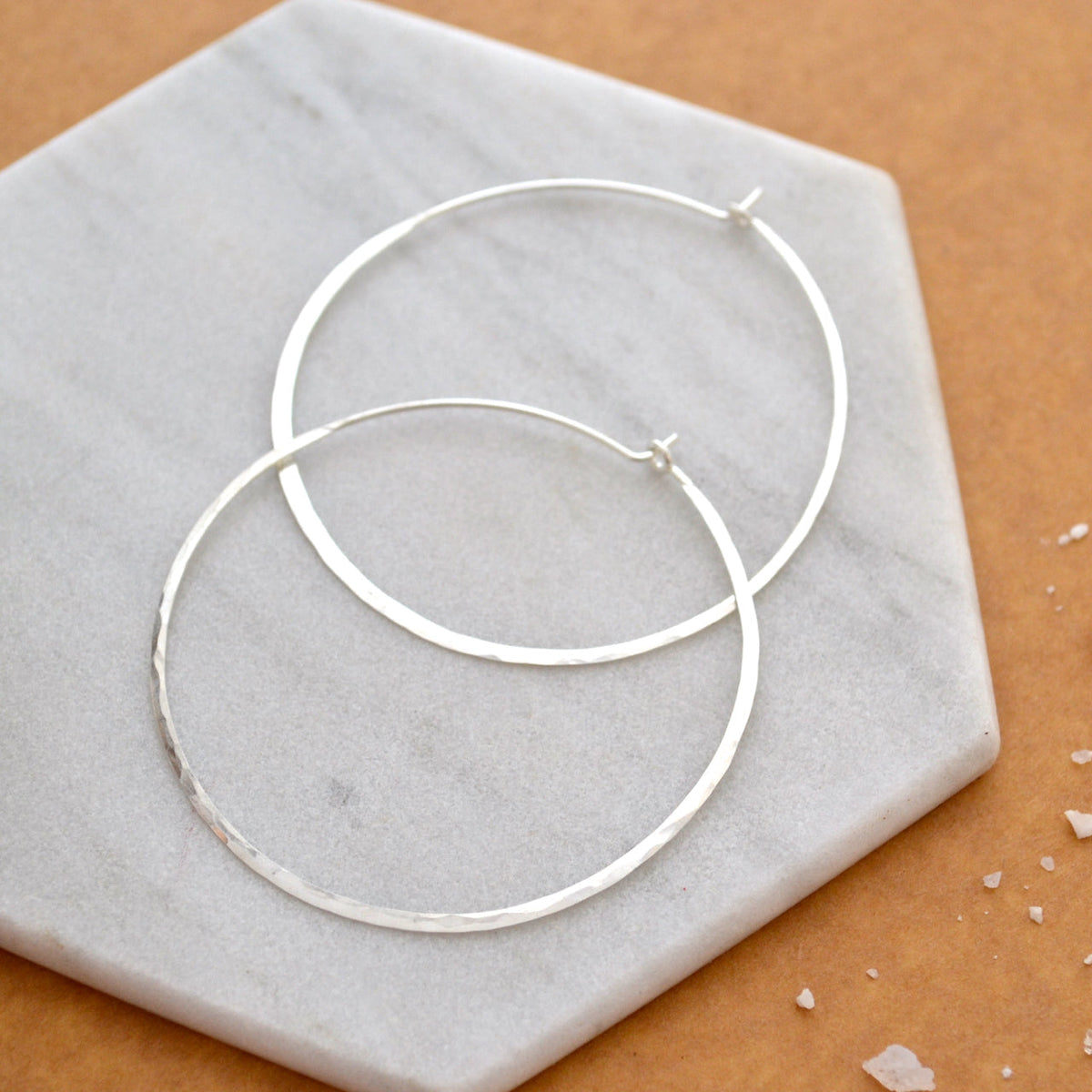 Large lightweight silver hoop earrings store