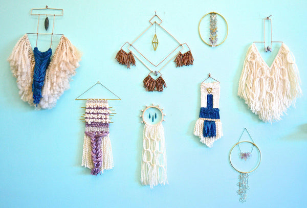 As Above So Below - abundant being handmade wall art, weaving home decor - Foamy Wader