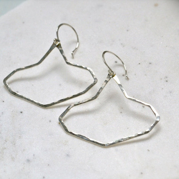 Beacon Earrings - lightweight geometric lighthouse silhouette earrings - Foamy Wader
