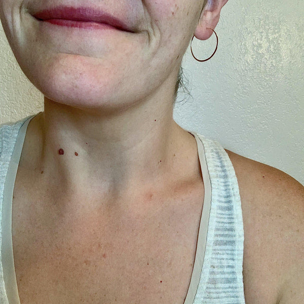 Sliver Hoop Earrings - handmade hammered lightweight one inch hoops - Foamy Wader