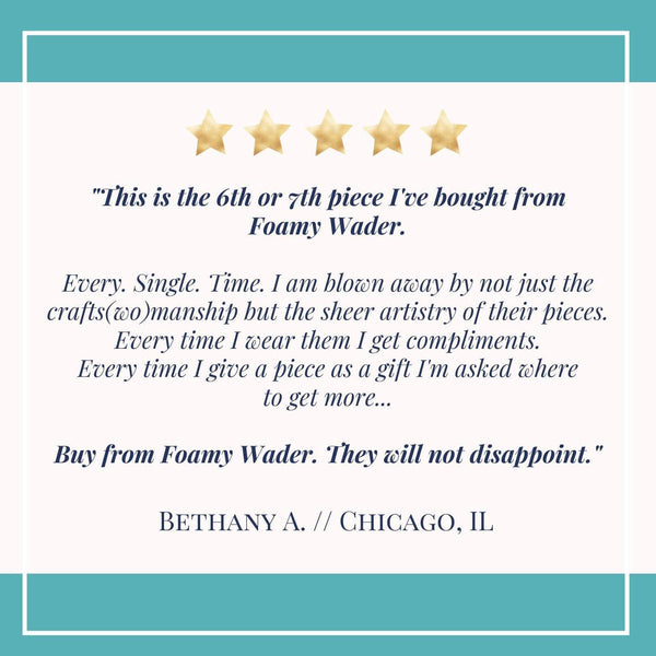 Rope Custom Chain Necklace - nautical rope layering chain necklace - Foamy Wader