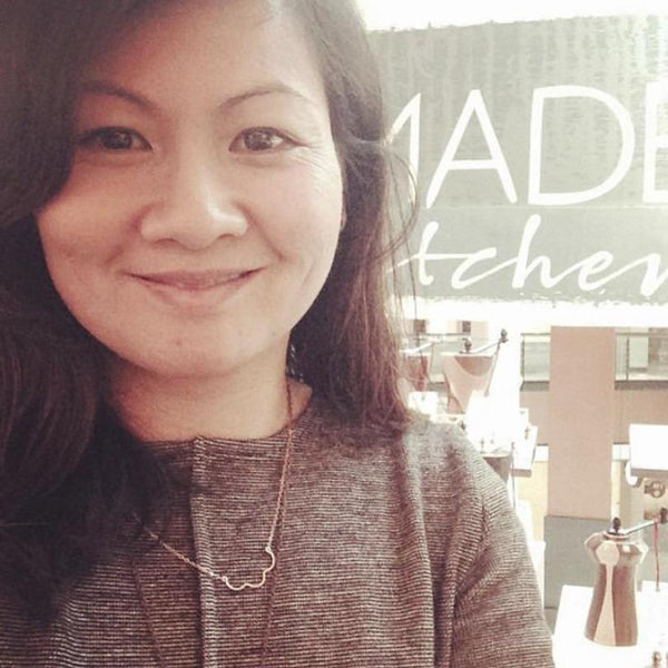 Scallop Necklace - handmade nautical scallop shell curve necklace - Foamy Wader