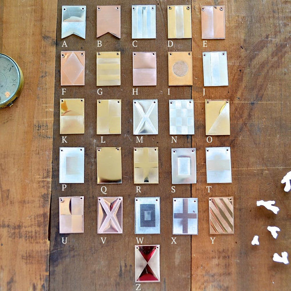 Signals Nautical Flag Necklace - nautical flag custom signals code necklace - Foamy Wader