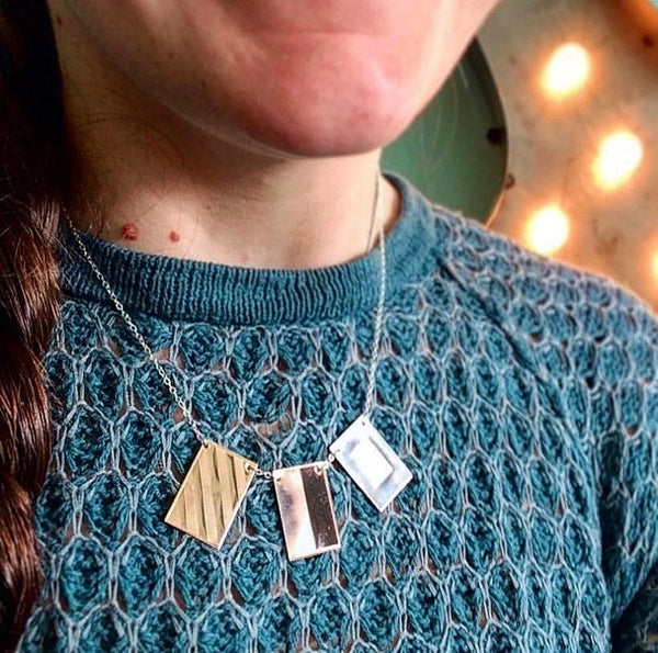 Signals Nautical Flag Necklace - nautical flag custom signals code necklace - Foamy Wader