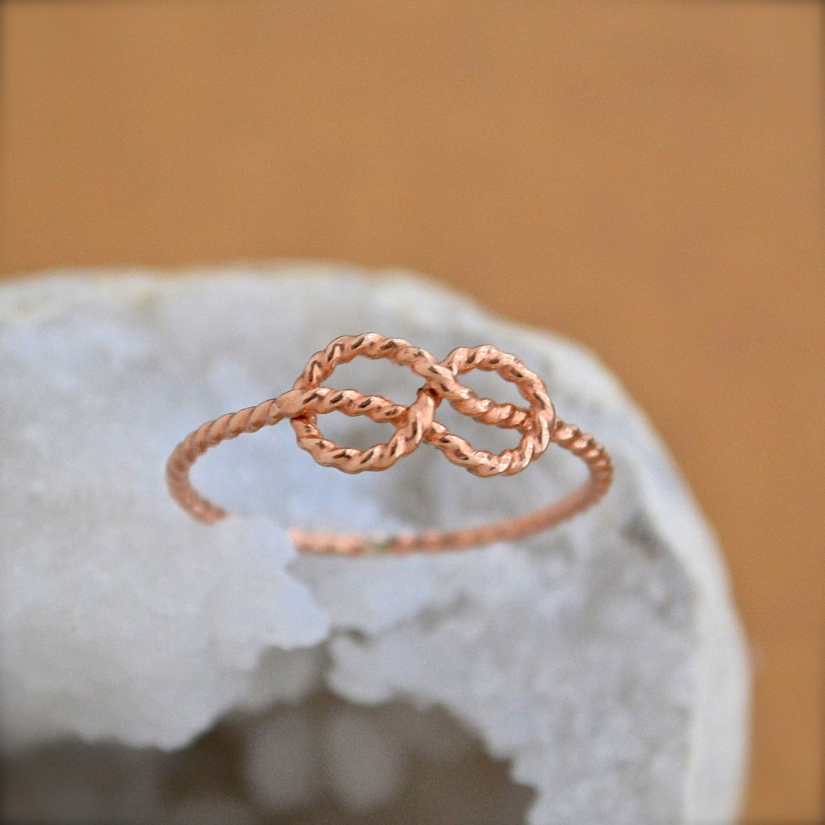 Sailor's Knot Ring - handmade nautical minimalist infinity rope knot r, image size:1200x1200