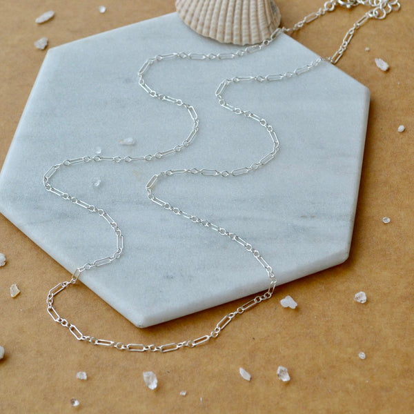 Longboard Chain Necklace - lightweight long and short chain necklace custom made