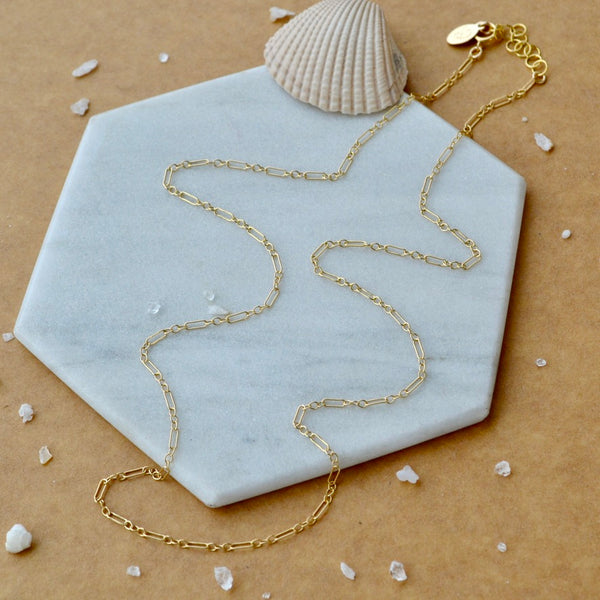 Longboard Chain Necklace - lightweight long and short chain necklace custom made
