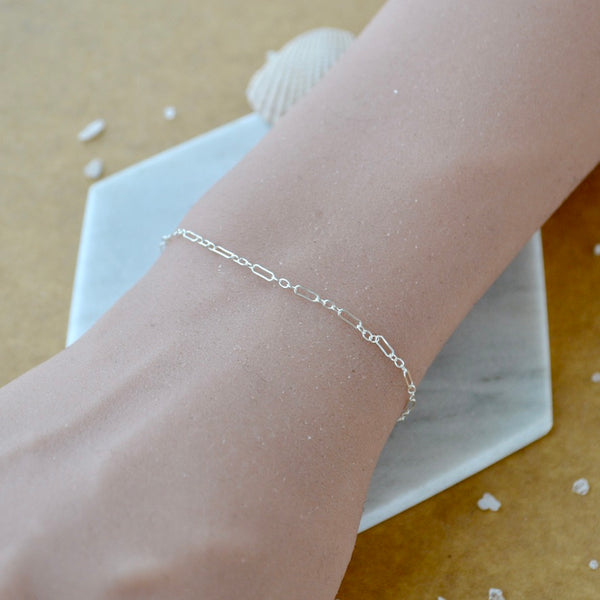 Longboard Chain Bracelet - lightweight long and short chain bracelet made to order