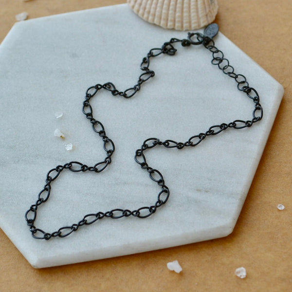 Curves Chain Anklet - curvy infinity chain ankle bracelet made to order