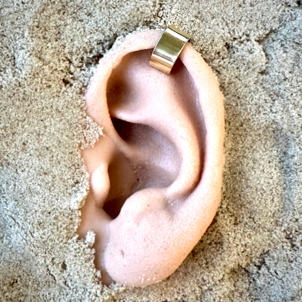 Daybreak ear cuffs 5mm wide ear cuff upper earcuff thick cuff earring helix cuff fake ear piercing jewelry polished wide ear cuff