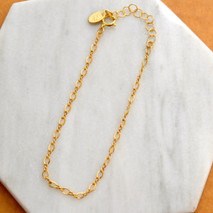 FIGURE 8 CUSTOM CHAIN BRACELET gold dainty chain bracelet dainty oval link chains waterproof jewelry