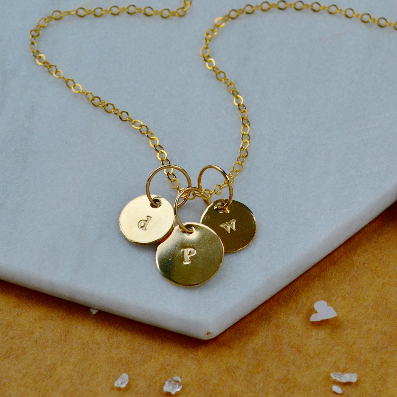 Letter S Charm initial charm pendant with letter S 4 fonts Foamy Wader