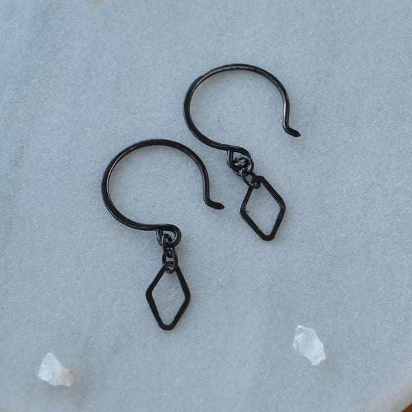 petite maldives earrings diamond chain earring dangles dainty silver chain jewelry hammered diamond link chain handmade earrings black oxidized silver jewelry 
