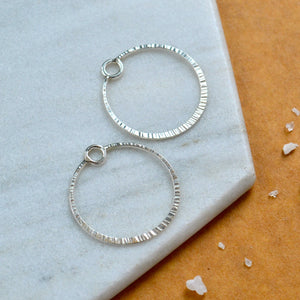 beam earring jackets shiny circle earring charms versatile stud earring backs silver