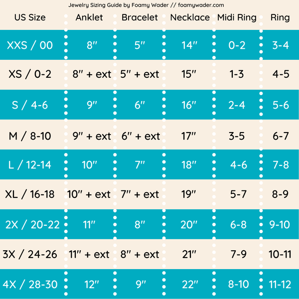 jewelry sizing guide for custom size inclusive jewelry