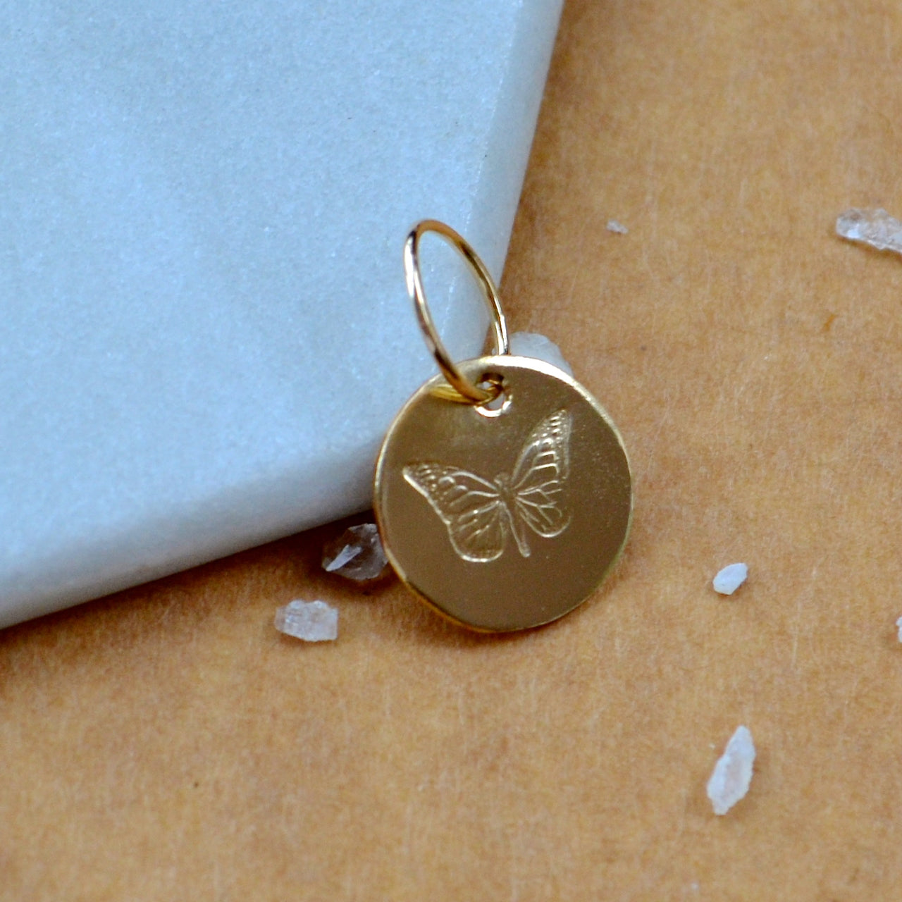 Butterfly charm pendant gold filled butterflies charm dainty jewelry sustainable charms
