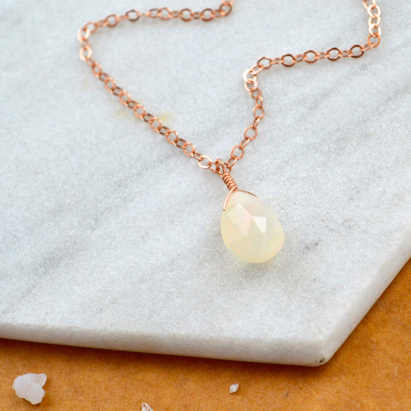 fire within necklace opal gemstone necklace handmade gem pendant opal stone necklace simple gem charm rose gold opal necklace sustainable jewelry