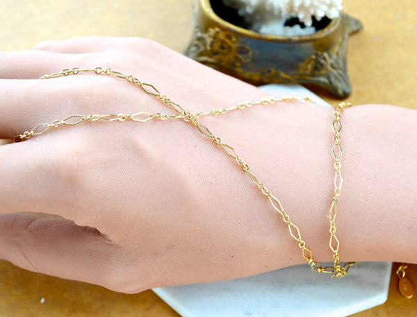 maldives hand chain bracelet wrist chain diamond link hand jewelry gold fill sustainable jewelry