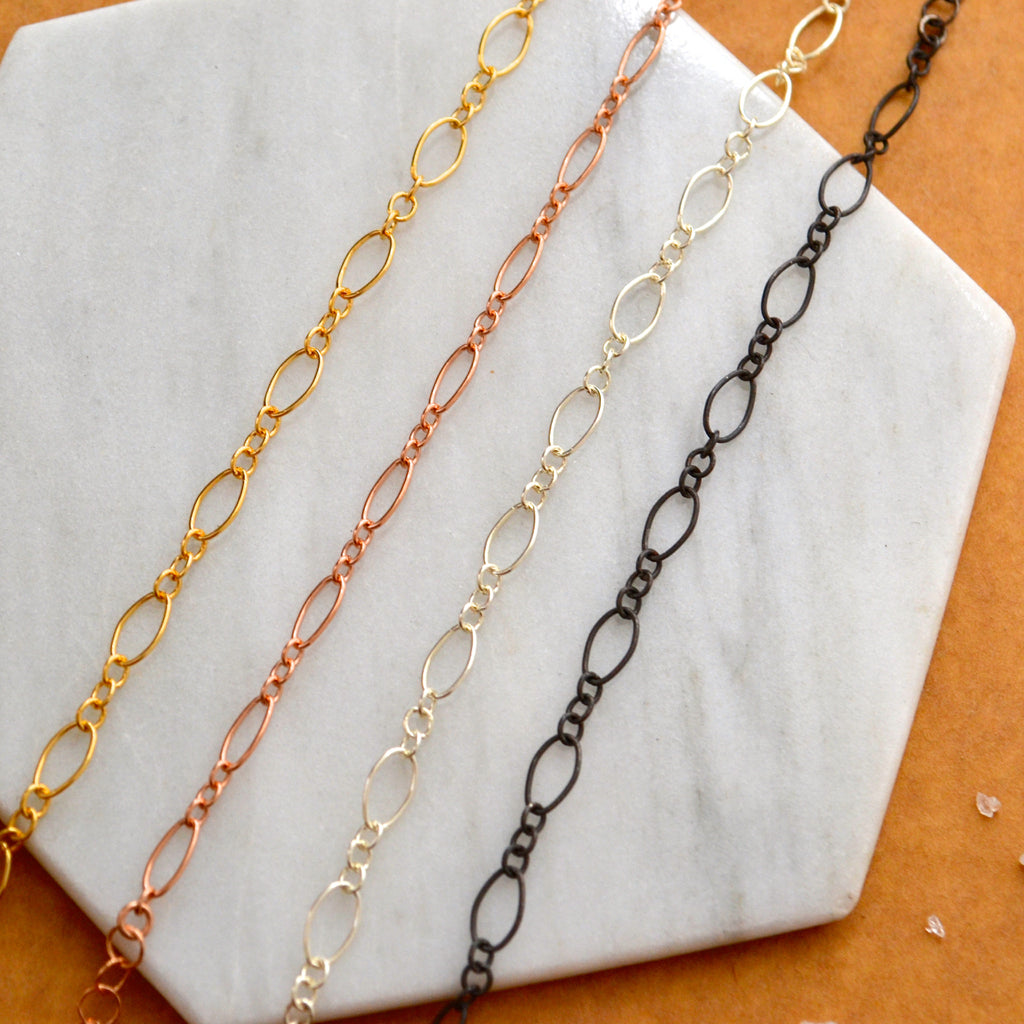 Chain Durable Gold Silver Rose Gold for Bracelet Necklace DIY