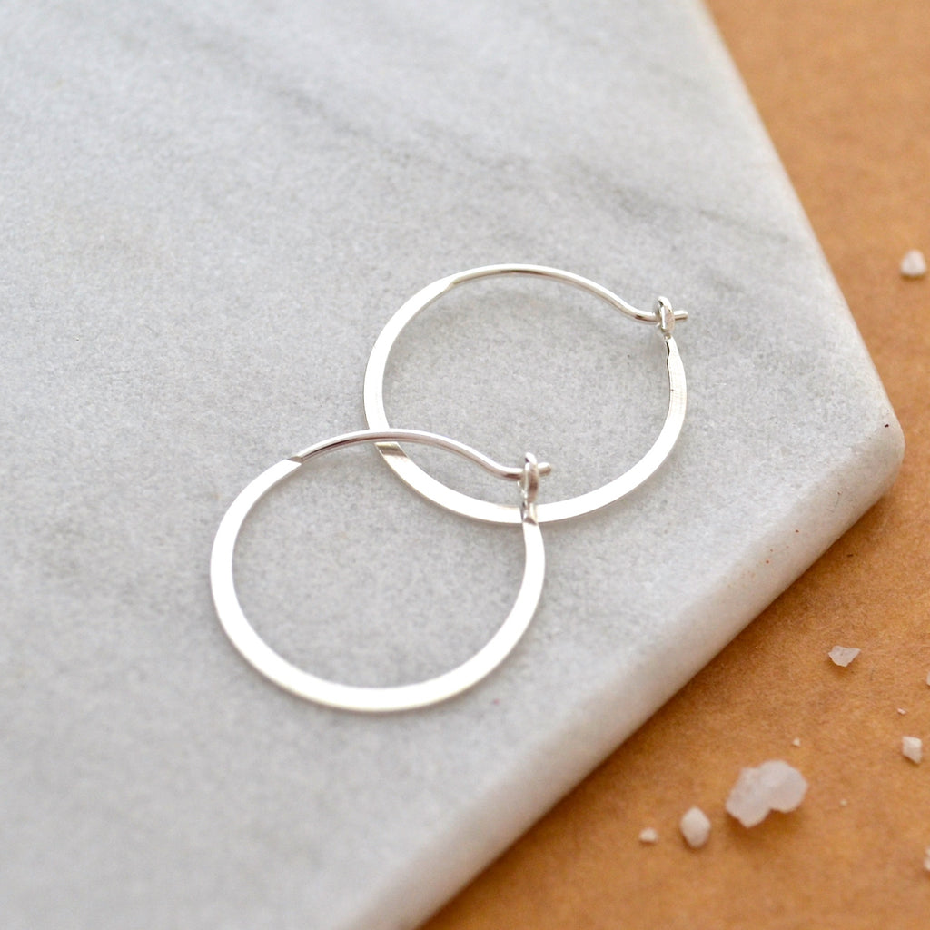 Buy LIFE Womens Classic Silver Hoop Earrings | Shoppers Stop