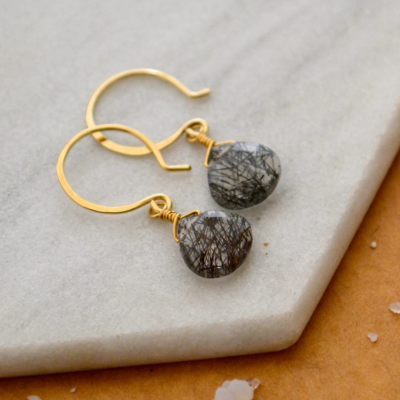 Handmade gemstone earrings hot sale