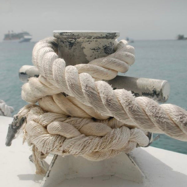 Sailor's Knot Stud Earrings - nautical rope infinity knot post earrings - Foamy Wader