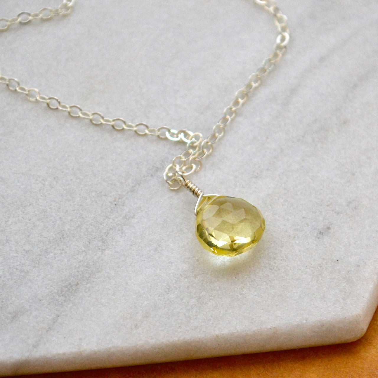 Lemon quartz jewelry shop