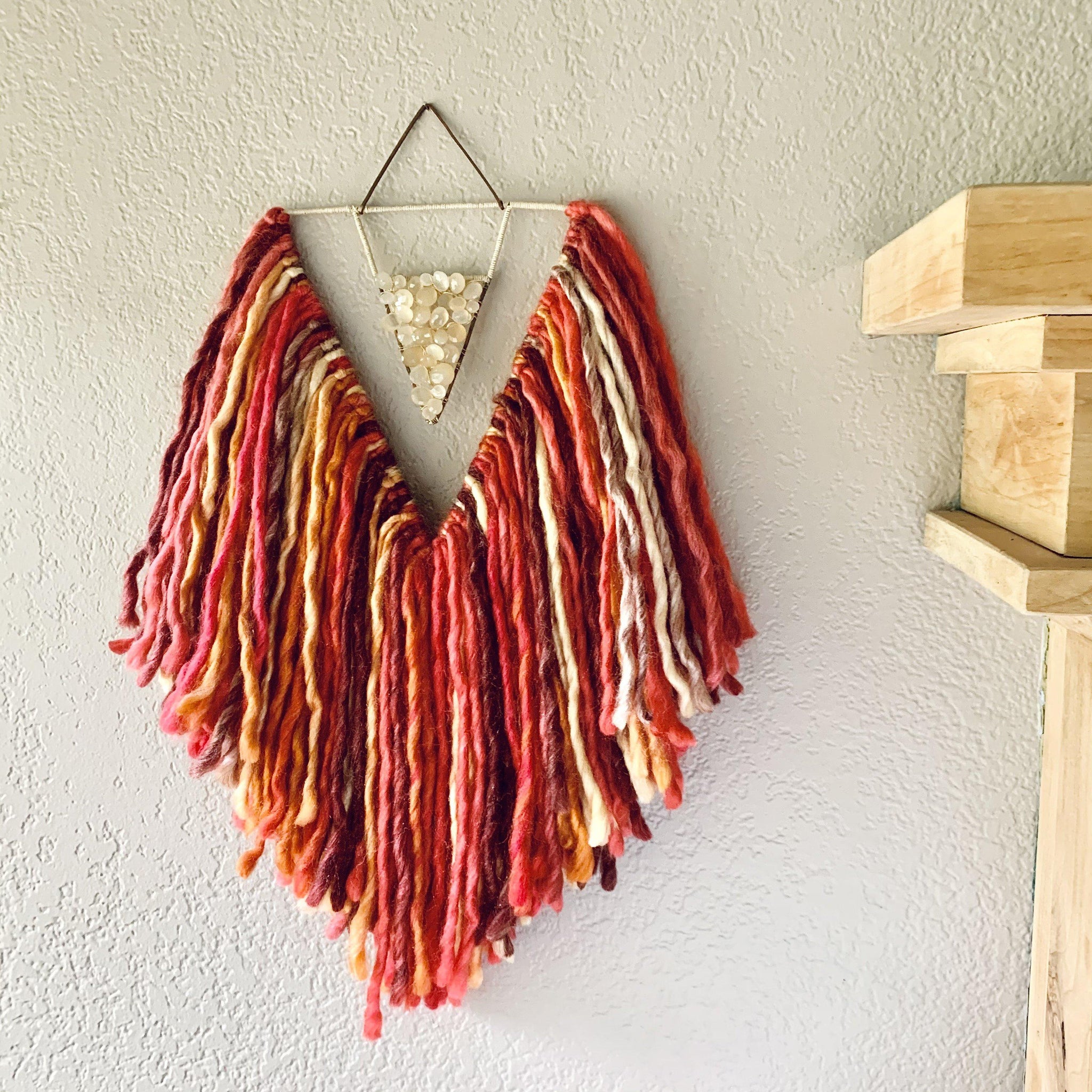 Phoenix - abundant being handmade wall art, weaving home decor - Foamy Wader