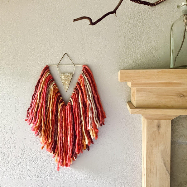 Phoenix - abundant being handmade wall art, weaving home decor - Foamy Wader
